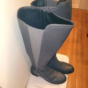 Size 10 M Gray Wide Calf boots